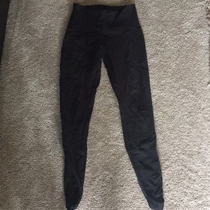Lululemon tights. Luxtreme, mesh panel at ankle